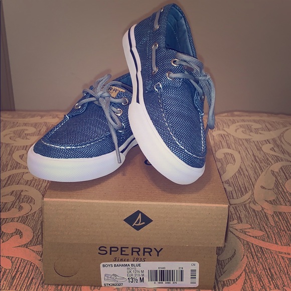 Sperry Bahama Blue~ youth 13.5 - Picture 1 of 8